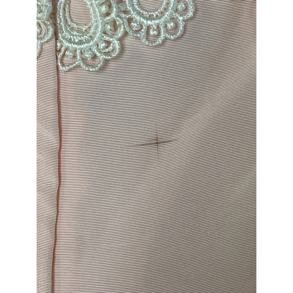 Vintage Jessica‎ McClintock Gunne Sax Pink Lace Satin Dress Size 7 Made in USA